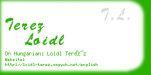 terez loidl business card